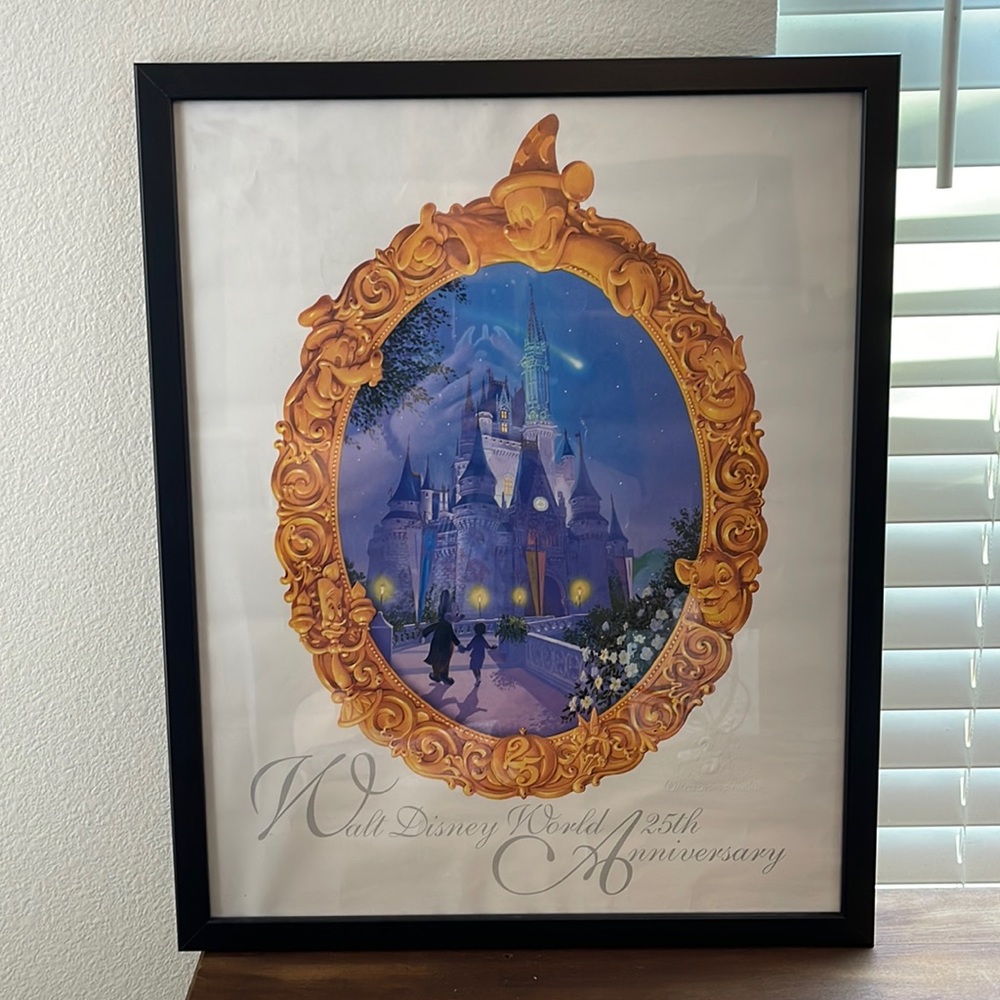 WDW 25th anniversary lithograph